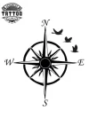 tatouage-boussole-oiseau-orientation-aventure-ephemere tatouage-boussole-oiseau-orientation-aventure-ephemere