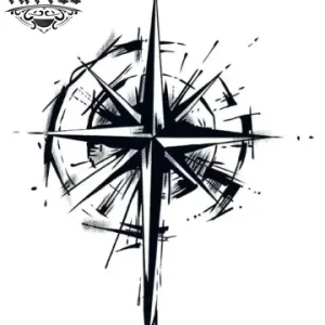 tatouage-ephemere-boussole-original-design-unique tatouage-ephemere-boussole-original-design-unique