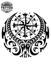 tatouage-ephemere-boussole-polynesienne-artistique tatouage-ephemere-boussole-polynesienne-artistique