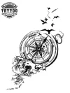 tatouage-ephemere-boussole-steampunk-style-retro-vintage tatouage-ephemere-boussole-steampunk-style-retro-vintage