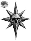tatouage-ephemere-boussole-tete-de-mort-aventure tatouage-ephemere-boussole-tete-de-mort-aventure