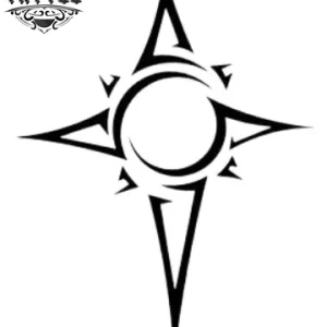 tatouage-boussole-ephemere-tribal-design-temporaire-waterproof tatouage-boussole-ephemere-tribal-design-temporaire-waterproof