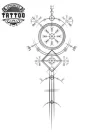 tatouage-ephemere-boussole-viking-temporaire-unique tatouage-ephemere-boussole-viking-temporaire-unique