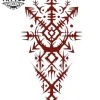 tatouage-boussole-tatouage-ephemere-viking-style-nordique-longue-duree