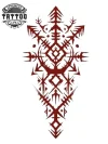 tatouage-boussole-tatouage-ephemere-viking-style-nordique-longue-duree