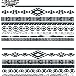 tatouage-bracelet-ephemere-amerindien-style-tribal tatouage-bracelet-ephemere-amerindien-style-tribal