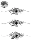 tatouage-ephemere-bracelet-coquelicot-floral-elegant