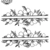 tatouage bracelet ephemere floral design fleur
