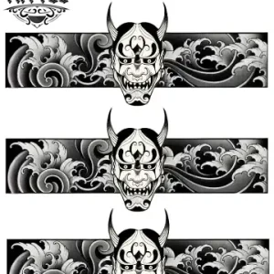 tatouage-ephemere-bracelet-japonais-art-traditionnel tatouage-ephemere-bracelet-japonais-art-traditionnel