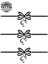 tatouage BRACELET noeud poignet design éphémère chic durable
