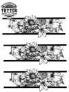tatouage BRACELET éphémère noir femme design élégant tatouage BRACELET éphémère noir femme design élégant