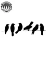 Tatouage OISEAU éphémère bracelet design poétique Tatouage OISEAU éphémère bracelet design poétique