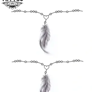 tatouage-bracelet-ephemere-plume-boheme tatouage-bracelet-ephemere-plume-boheme