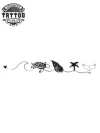 tatouage tortue bracelet éphémère île paradisiaque océan tatouage tortue bracelet éphémère île paradisiaque océan