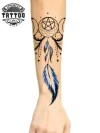 tatouage-avant-bras-ephemere-attrape-reve-moderne tatouage-avant-bras-ephemere-attrape-reve-moderne