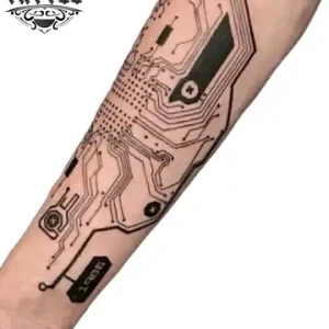 tatouage-bras-ephemere-bionique-innovant tatouage-bras-ephemere-bionique-innovant