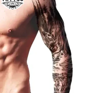 tatouage-bras-ephemere-foret-magique tatouage-bras-ephemere-foret-magique