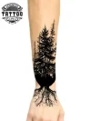 tatouage-avant-bras-ephemere-motif-foret-enchantee tatouage-avant-bras-ephemere-motif-foret-enchantee
