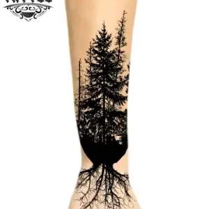 tatouage-avant-bras-ephemere-motif-foret-enchantee tatouage-avant-bras-ephemere-motif-foret-enchantee
