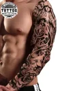 tatouage-bras-croix-ephemere-homme-style-personnalise tatouage-bras-croix-ephemere-homme-style-personnalise
