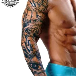 tatouage-bras-ephemere-kraken-realiste tatouage-bras-ephemere-kraken-realiste