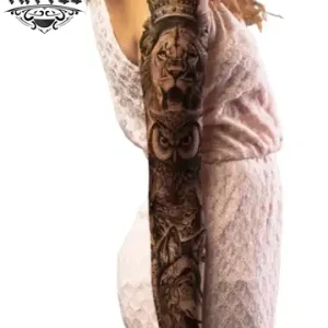 tatouage-BRAS-ephemere-lion-femme-pour-bras tatouage-BRAS-ephemere-lion-femme-pour-bras