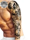 tatouage-bras-loup-ephemere-realistique-tendance tatouage-bras-loup-ephemere-realistique-tendance