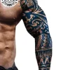 tatouage-bras-ephemere-style-maorie-realiste