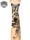 tatouage ephemere papillon bras