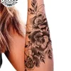 tatouage-bras-ephemere-rose-design-floral-temporaire