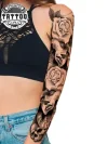 tatouage-bras-ephemere-rose-femme