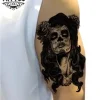 tatouage-bras-ephemere-santa-muerte-realiste tatouage-bras-ephemere-santa-muerte-realiste