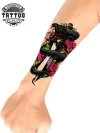 tatouage-avant-bras-serpent-ephemere-realiste tatouage-avant-bras-serpent-ephemere-realiste