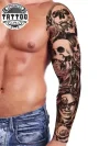 tatouage bras éphémère motif squelette réaliste tatouage bras éphémère motif squelette réaliste