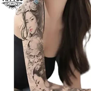 tatouage-bras-ephemere-style-japonais tatouage-bras-ephemere-style-japonais