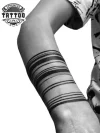 tatouage bras ephemere noir minimaliste tatouage bras ephemere noir minimaliste