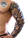 tatouage-bras-ephemere-motif-tribal-style-unique tatouage-bras-ephemere-motif-tribal-style-unique