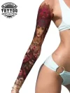 tatouage-bras-visage-femme-style-unique-tatouage-ephemere tatouage-bras-visage-femme-style-unique-tatouage-ephemere