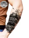 tatouage-bras-temporaire-voyage-design-tendance tatouage-bras-temporaire-voyage-design-tendance
