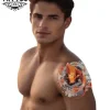 tatouage epaule ephemere carpe koi realiste tatouage epaule ephemere carpe koi realiste