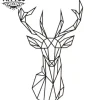 tatouage cerf éphémère 3D réaliste tendance tatouage cerf éphémère 3D réaliste tendance