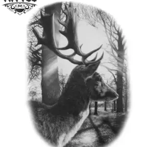 tatouage-ephemere-cerf-foret-mystique tatouage-ephemere-cerf-foret-mystique