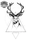 tatouage-ephemere-cerf-triangle-design-unique-tatouage-cerf tatouage-ephemere-cerf-triangle-design-unique-tatouage-cerf