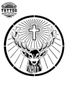 tatouage ephemere cerf jagermeister effet realiste image alt tatouage ephemere cerf jagermeister effet realiste image alt