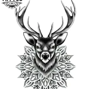 tatouage-ephemere-cerf-mandala-motif-temporaires-nature-et-art tatouage-ephemere-cerf-mandala-motif-temporaires-nature-et-art