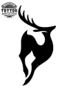 tatouage-ephemere-cerf-minimaliste-elegant tatouage-ephemere-cerf-minimaliste-elegant