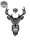 tatouage-ephemere-cerf-stylise-tattoo-temporaire-design-cerf tatouage-ephemere-cerf-stylise-tattoo-temporaire-design-cerf