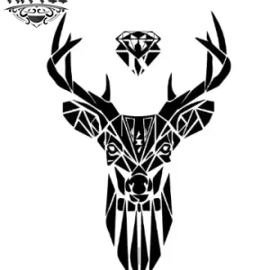 tatouage-ephemere-cerf-stylise-tattoo-temporaire-design-cerf tatouage-ephemere-cerf-stylise-tattoo-temporaire-design-cerf