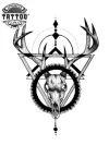 tatouage-ephemere-cerf-triangle-design-original-tatouage-cerf tatouage-ephemere-cerf-triangle-design-original-tatouage-cerf
