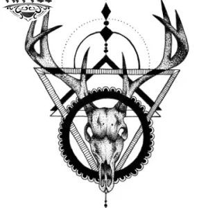 tatouage-ephemere-cerf-triangle-design-original-tatouage-cerf tatouage-ephemere-cerf-triangle-design-original-tatouage-cerf